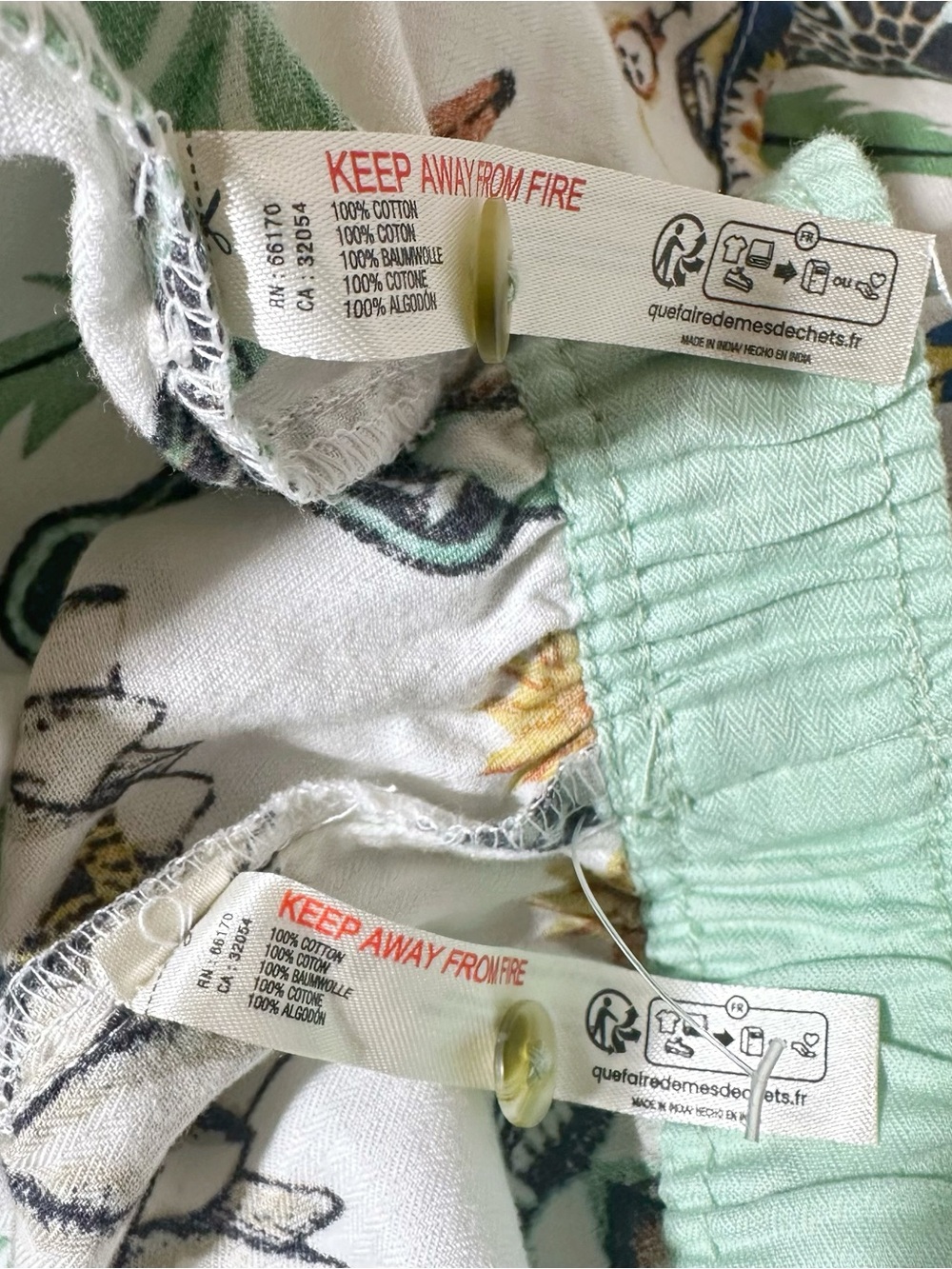 Anthropologie LyreBird Cloud Flannel Pajama Set Daren Magee Animal Cheetah SZ XL - Picture 15 of 16
